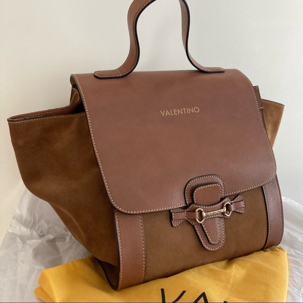 Valentino Suede Dollaro Amy Satchel bag - Large